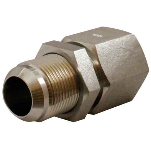 Conector JIC 37° pasamuros con Tuerca-Hembra NPT