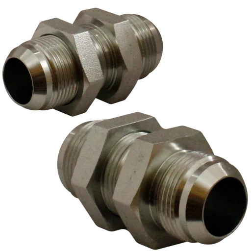Pasamuros Macho JIC37° BULKHEAD C/ TUERCA