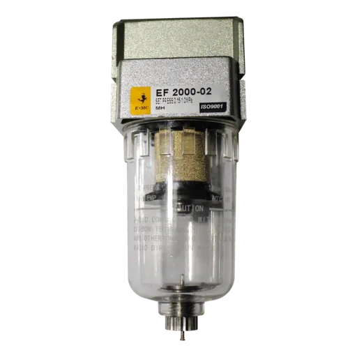 EF2000-01-T filtro 1/8" NPT, purga manual, 25um