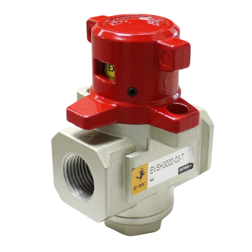Válvula de Alivio o de Cierre, EVSH4000-03-T 3/8" NPT puerto desfogue 3/8" NPT