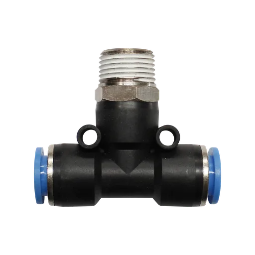 Conector rápido "T" cuerda 1/2" BSP manguera 6 MM