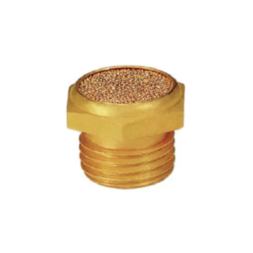 Silenciador plano de Bronce cuerda 1" BSP