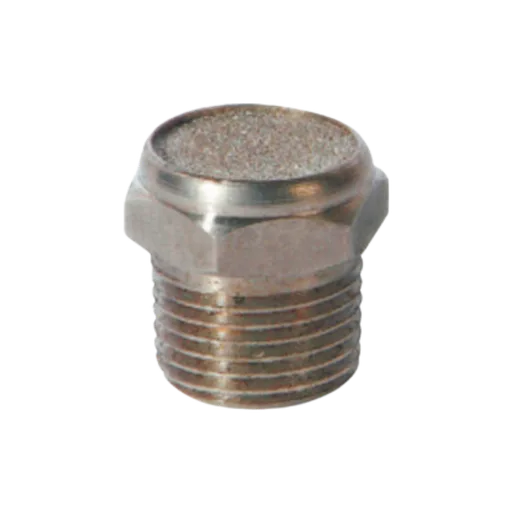 Silenciador plano Latón niquelado cuerda 1" BSP