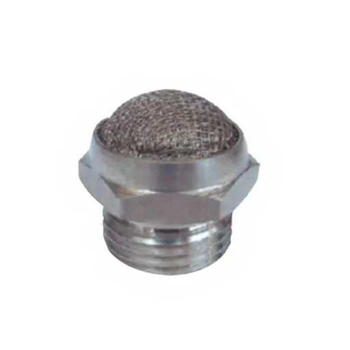 Silenciador semiplano Latón niquelado cuerda 3/4" BSP